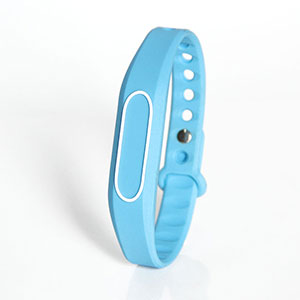 Adjustable Light Blue Silicone HF Wristbands With RFID Chips