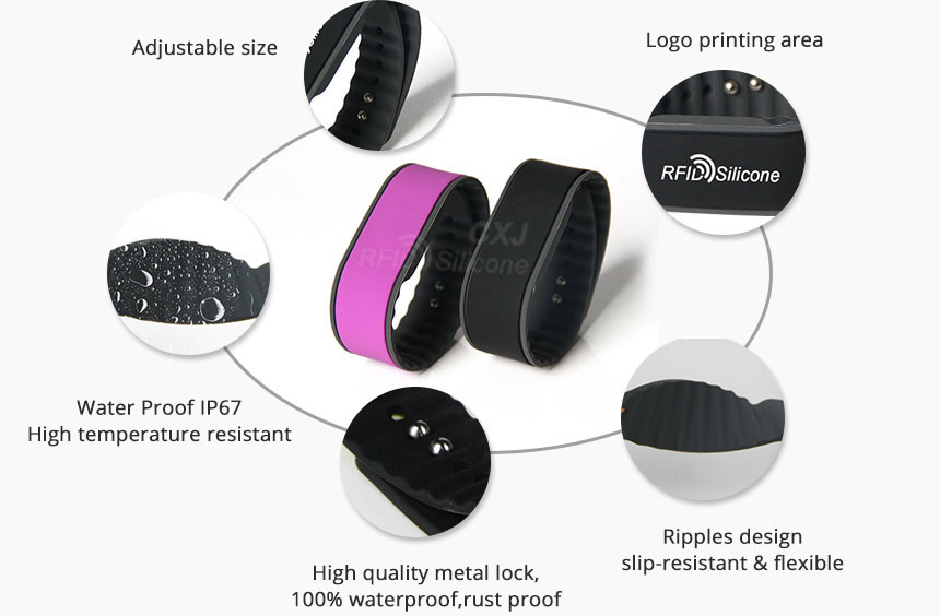 Silicone NFC Festival Wristband Details