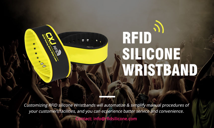 Waterproof RFID Silicone Wristband RS-AW011