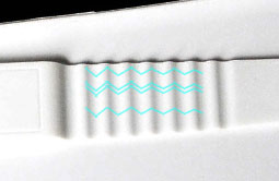 Non-slip Ripple Silicone RFID Wristband 125KHz RS-AW016