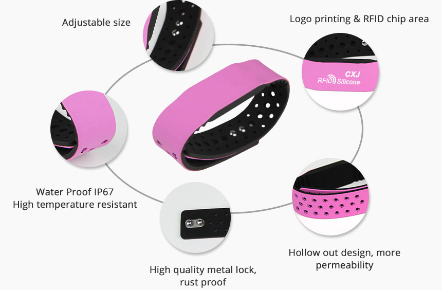 Get RS-AW027 silicone bracelet details from Silicone rfid wristband supplier