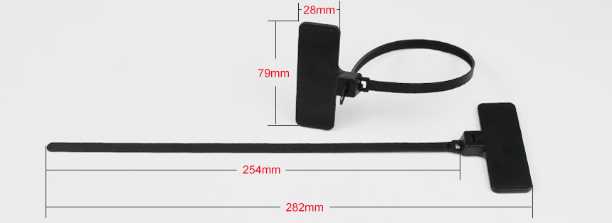 RFID Nylon Cable Zip Tie UHF Tie Tag Size