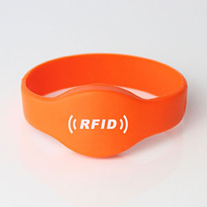 LF HF UHF Oval Head Silicone RFID Wristbands RS-CW001