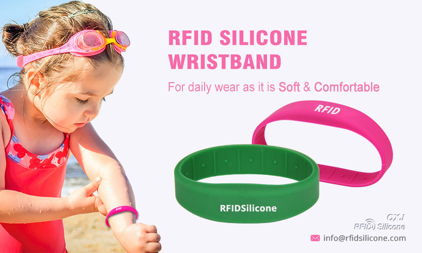 Customized Eco Silicone RS-CW010 RFID Access Control Wristbands