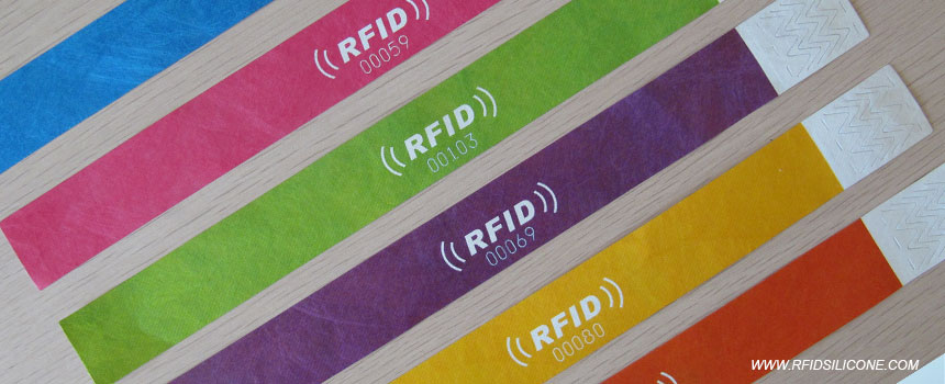 Disposable RFID Tyvek paper wristbands