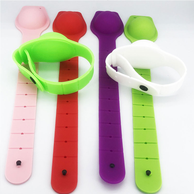 Custom Silicone Bracelets Sanitizer Wristband Easy To Refill