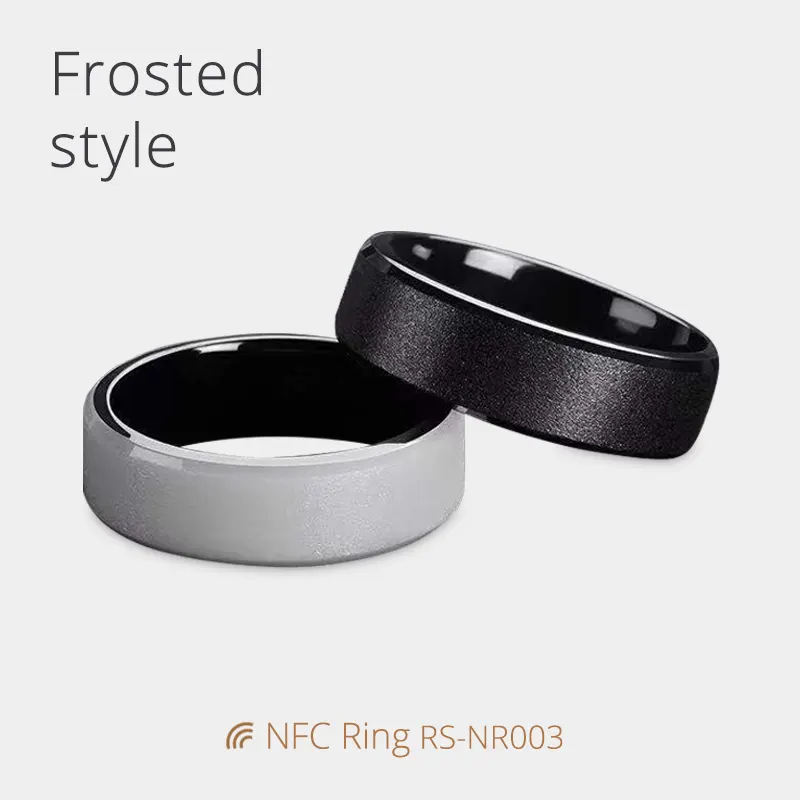 Pure Ceramic NFC RFID Ring Smart Finger Ring for Social Media