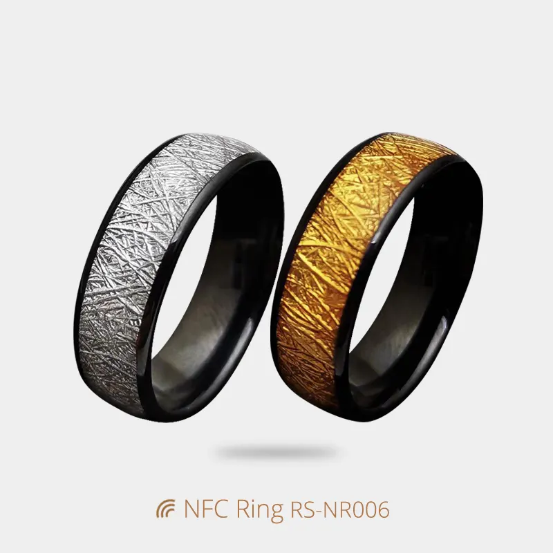Factory Price NTAG213 Chip Tag Ceramic NFC Ring for Payments