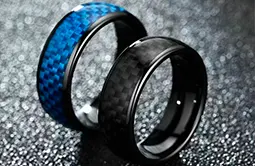 Ceramic Carbon Fiber NFC Ring