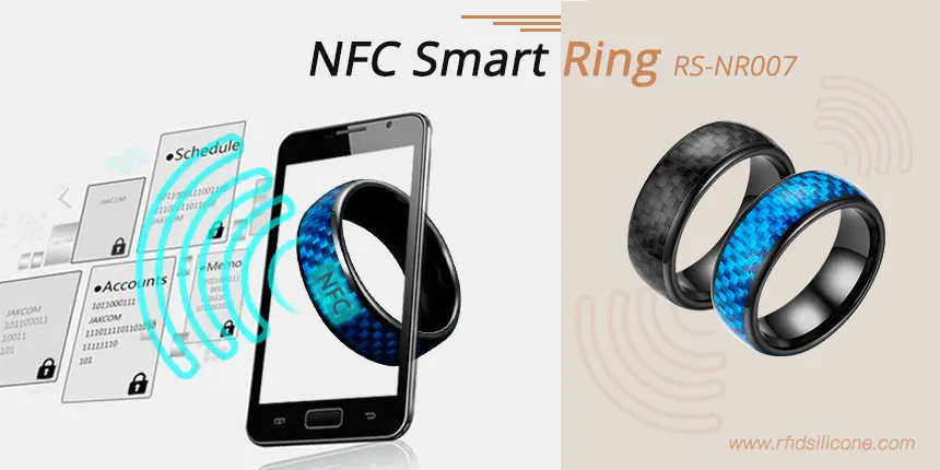 NFC Smart Ring Access Control Subway Payment Smart Ring Smart Ring For  Mobile Phone Blue 10 