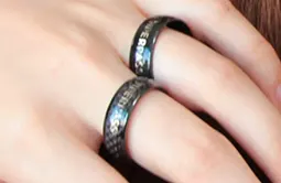 Wearable NFC Smart Ring Price Carbon Fiber Finger Ring