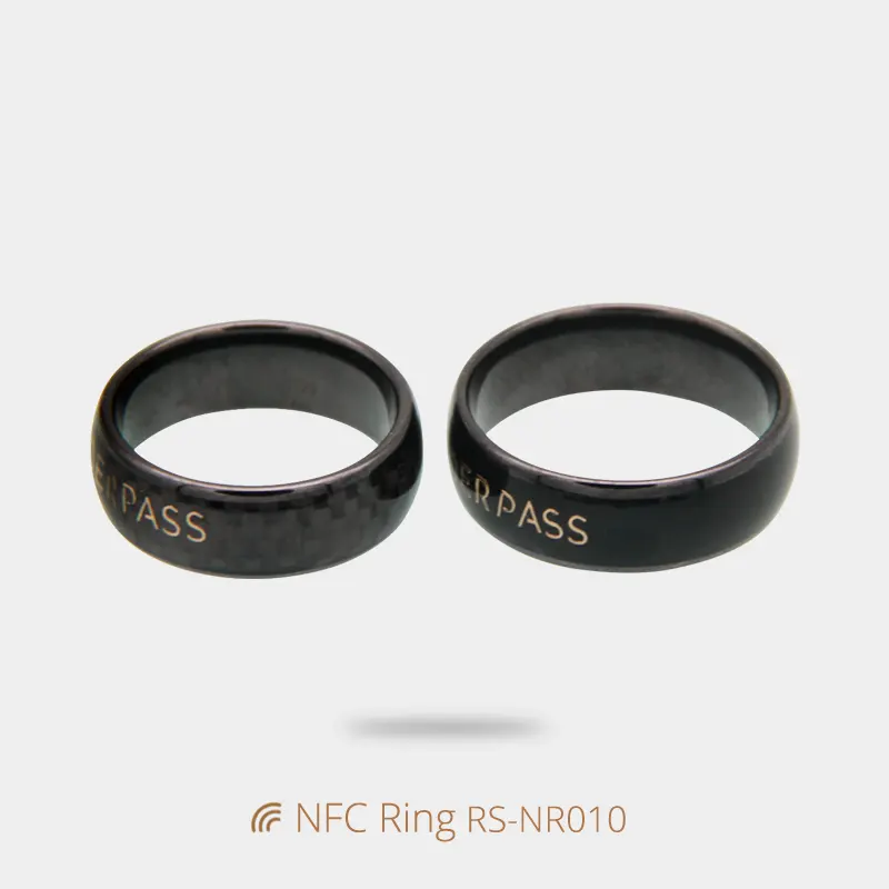 Best Contactless Payment Ring Black Ceramics Ring with LOGO