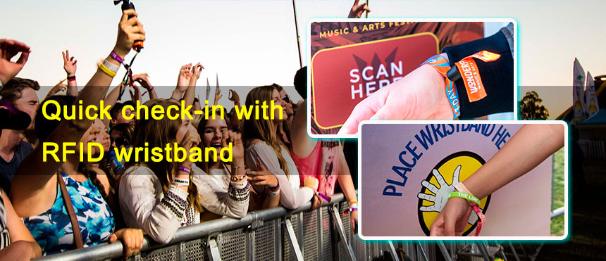 Wristband RFID Music Festival Bracelets Make Easier Management