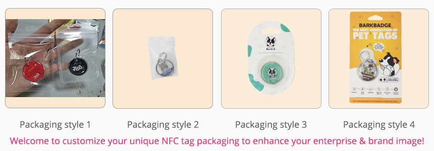 Packaging Options of NFC Key Pet Tag
