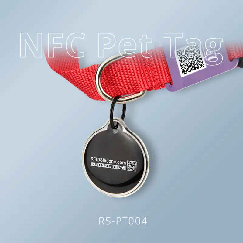 Custom Smart Epoxy NFC Dog Tag QR Code & NFC Tags