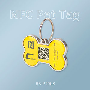 Buy Best NFC Dog Tag Fully Metal Edge QR Code Pet Tags