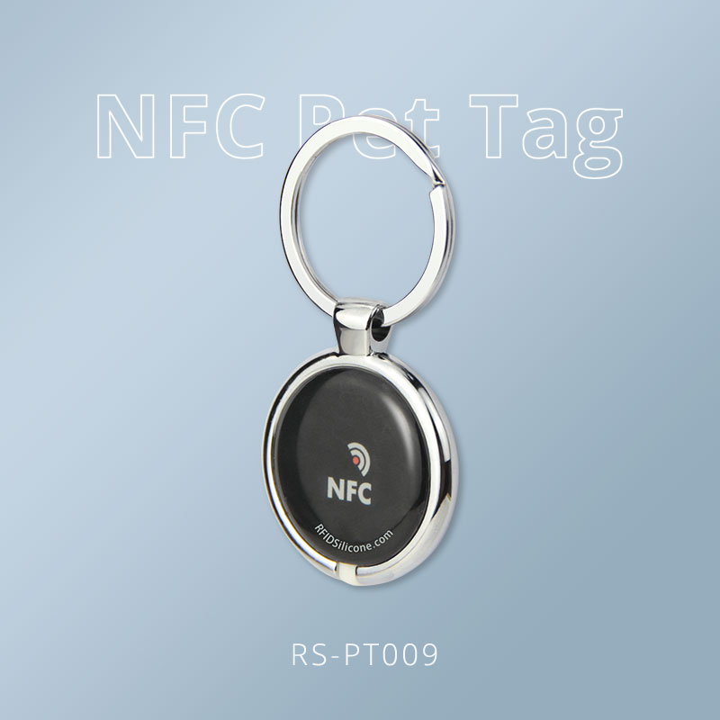 Stainless Steel Edge NTAG216 Pet Tag NFC Epoxy Tags