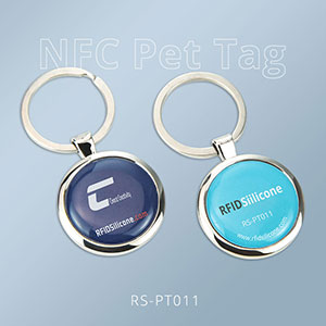 Customized Metal Edge RFID Dog Tag Anti-lost NFC Pet Tags