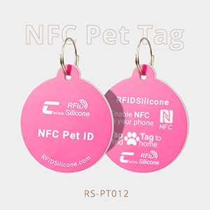 Anti-lost NFC Pet Badge Thick PVC RFID Tags For Dogs