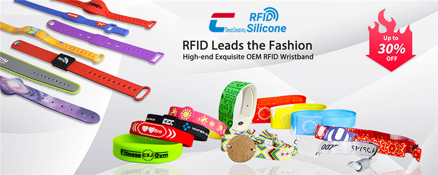 Hot Sale Custom RFIDSIlicone Wristbands