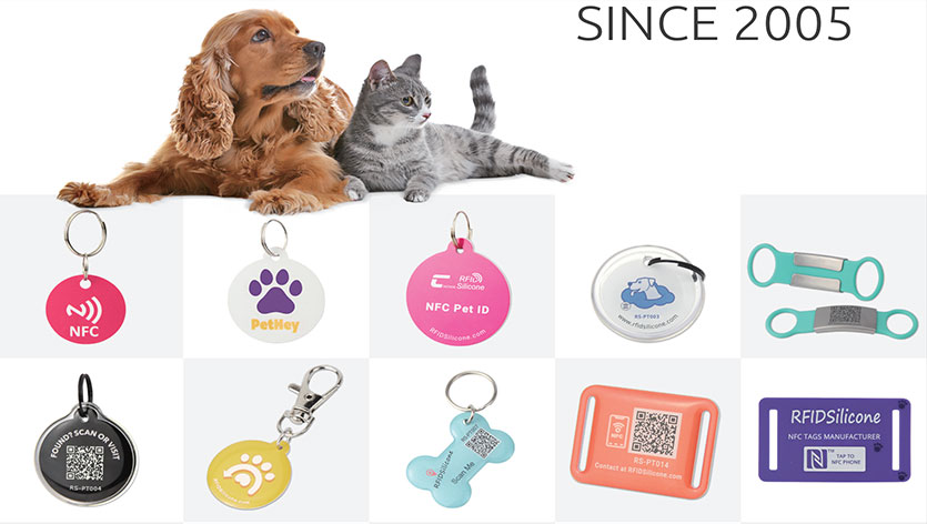 Customized NFC Dog Tags Affordable Smart Pet Tags