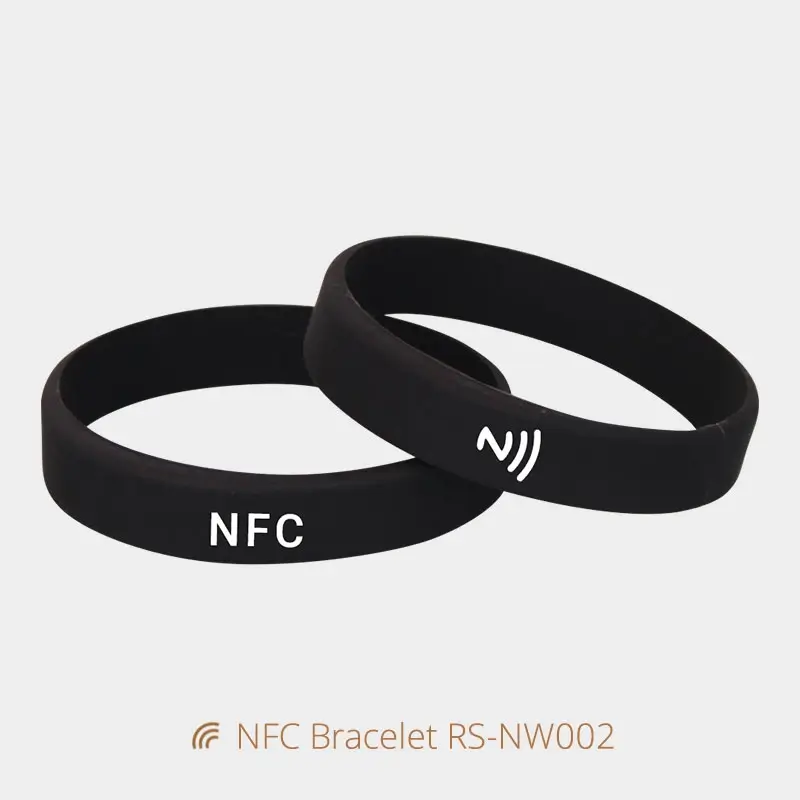 Simplest NFC Silicone Wristbands Digital Social Bracelets