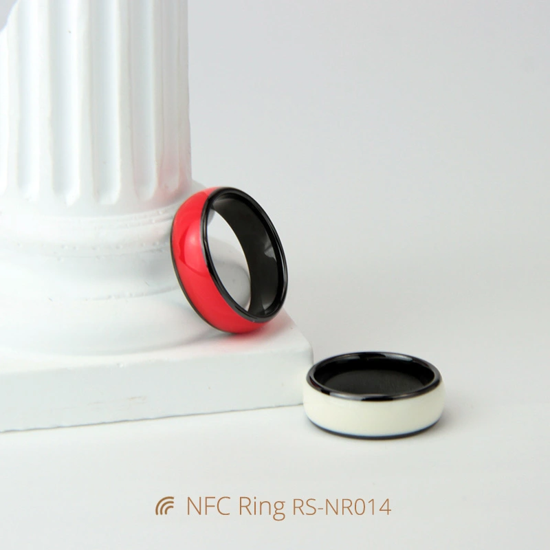 Multicolor Customized Ceramic NFC Tesla Ring with NFC Chip
