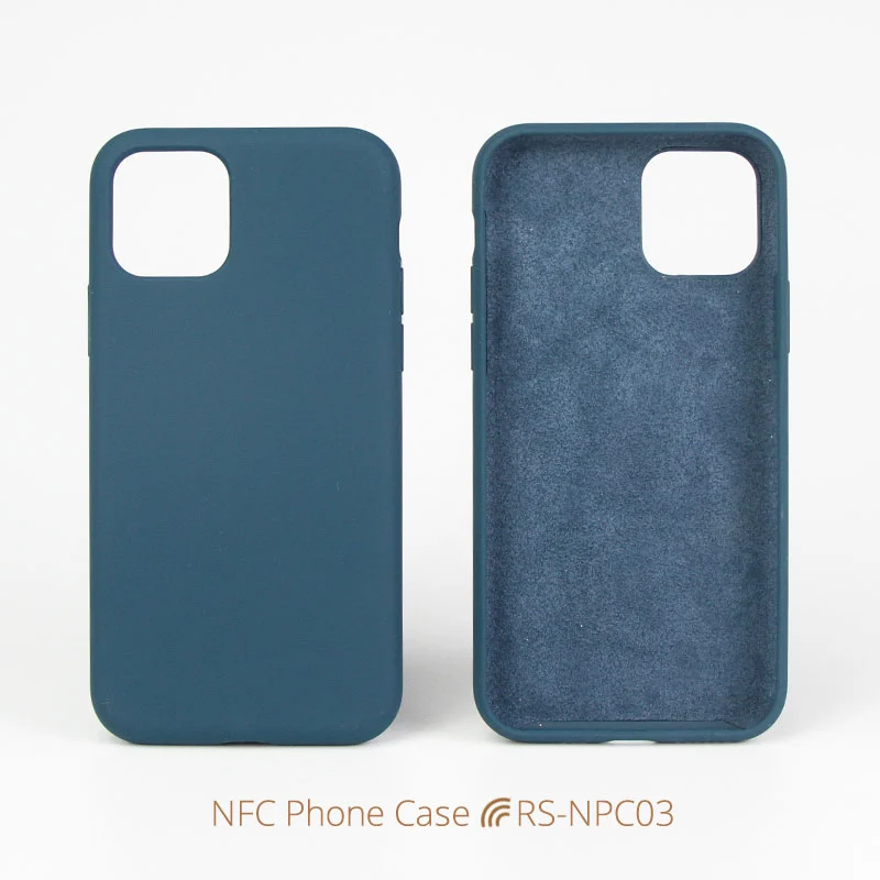 Customized Smart Silicone NFC iPhone Case with Logo Printing