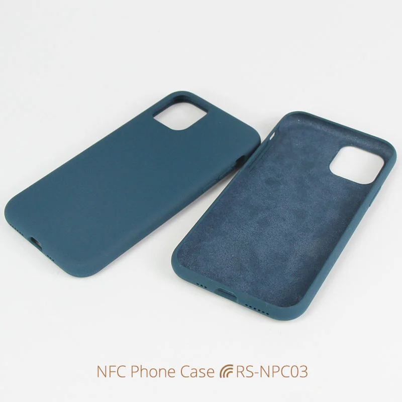 Customized Smart Silicone NFC iPhone Case with Logo Printing