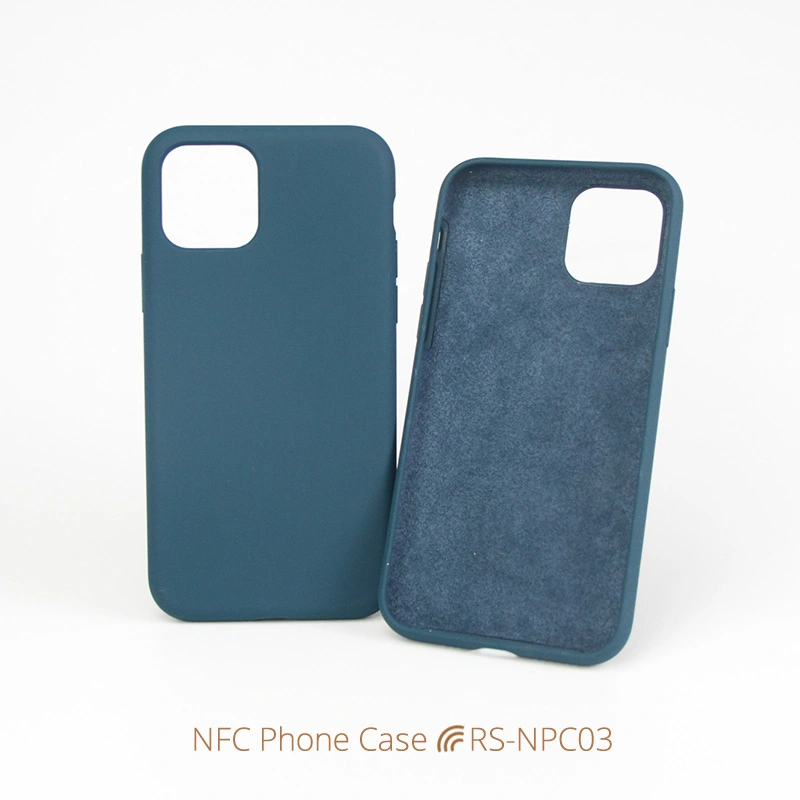 Customized Smart Silicone NFC iPhone Case with Logo Printing