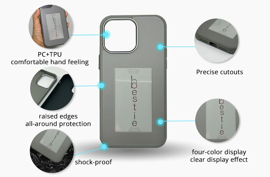details of E-Ink Case iPhone NFC E-Ink Photo Changing Cases