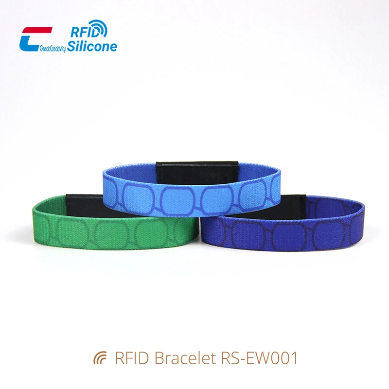 Custom RFID Elastic Wristband Digital NTAG213 Bracelets