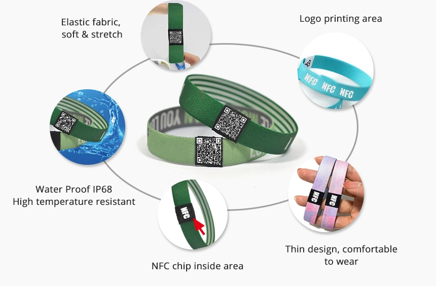 details of programmable nfc bracelet RS-NW007