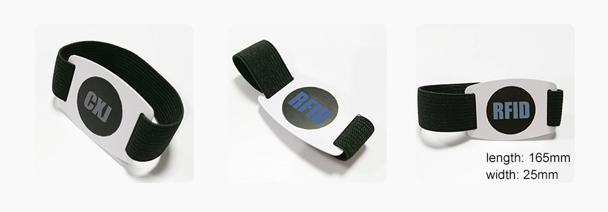 design and size of rfid elastic wristband