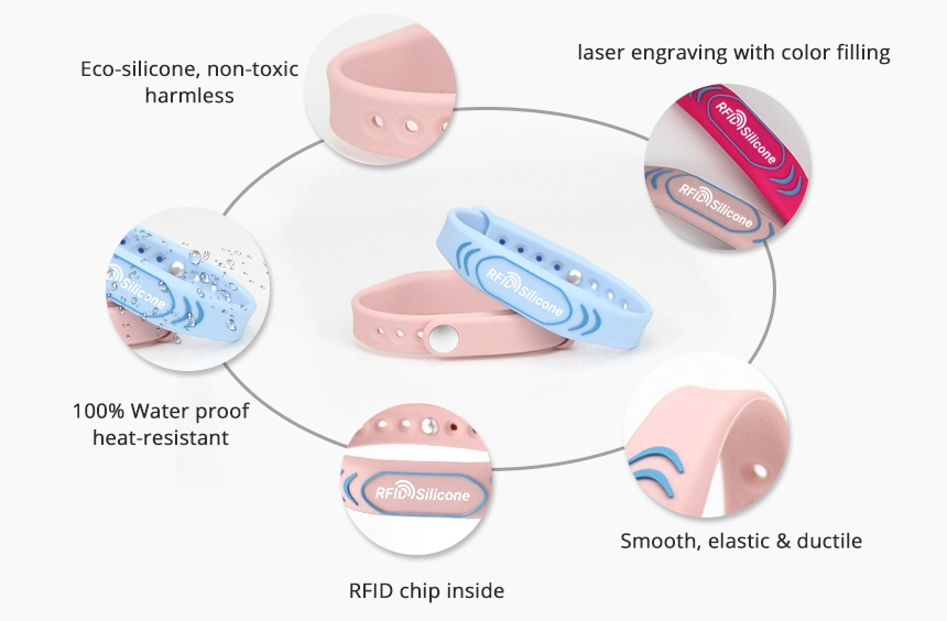 Details of NFC rubber bracelets RS-NW004