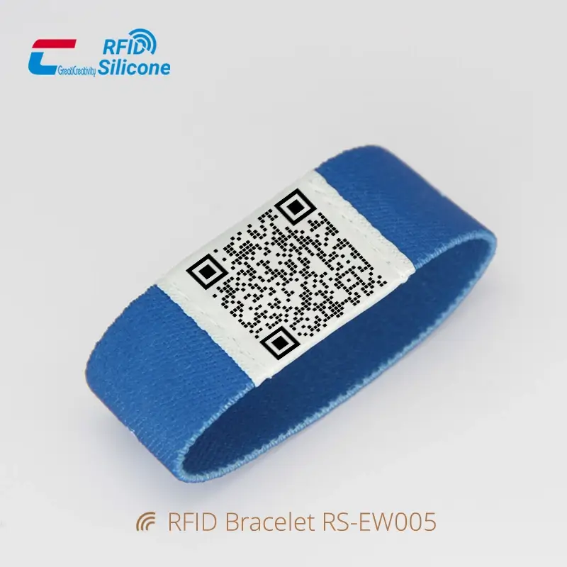 RFID Festival Wristbands Elastic Fabric Wristband Supplier