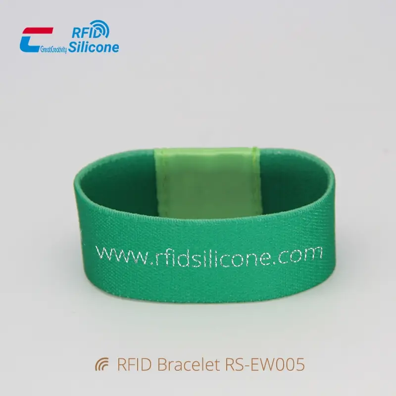 RFID Festival Wristbands Elastic Fabric Wristband Supplier