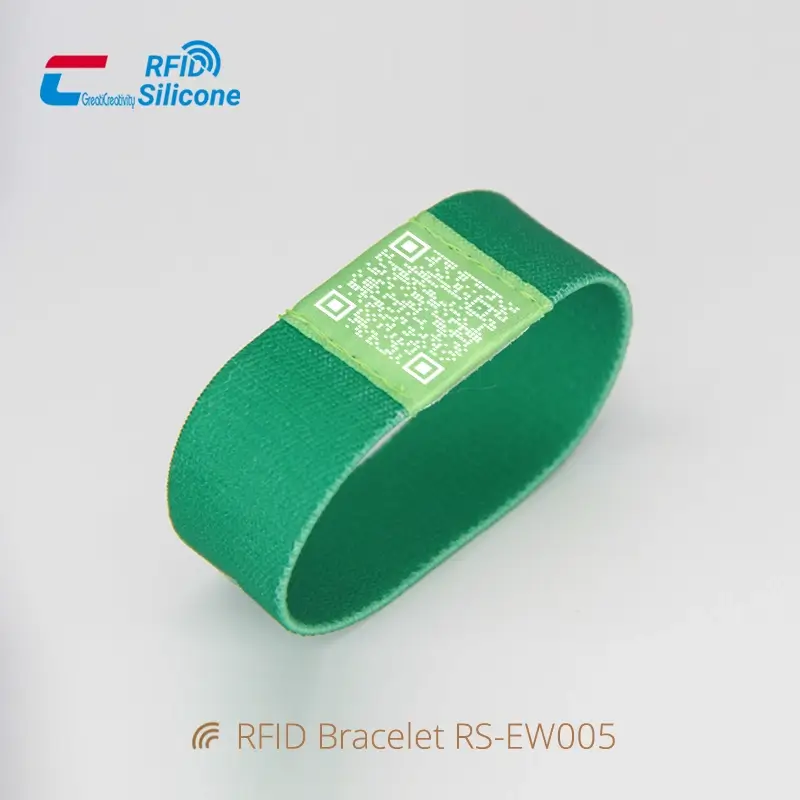 RFID Festival Wristbands Elastic Fabric Wristband Supplier