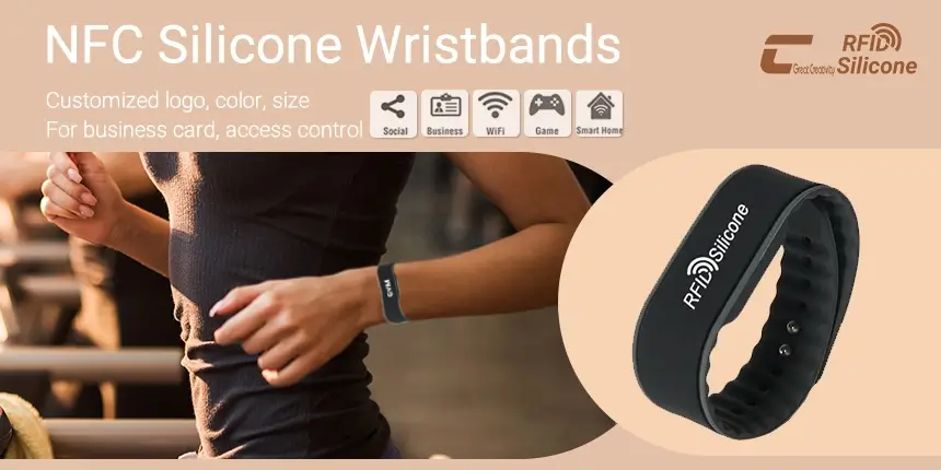 Smart Bracelet NFC QR Code Silicone Wristbands