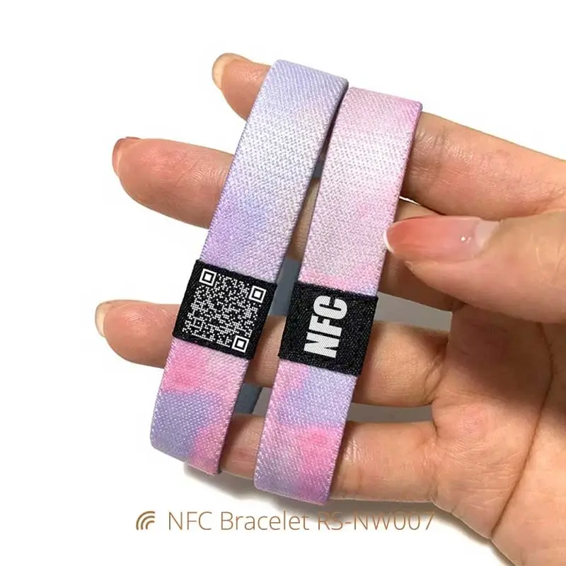 Programmable NFC Bracelet Elastic NTAG213 Wristbands