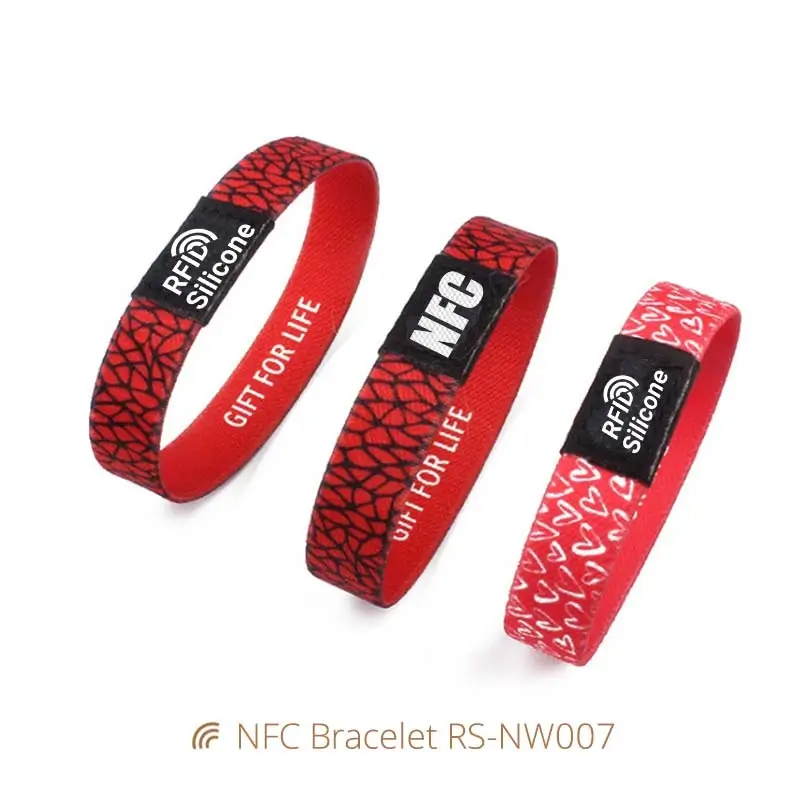 Programmable NFC Bracelet Elastic NTAG213 Wristbands