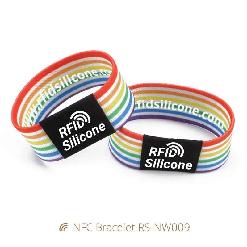 NFC Festival Wristband Elastic Woven Motivational bands