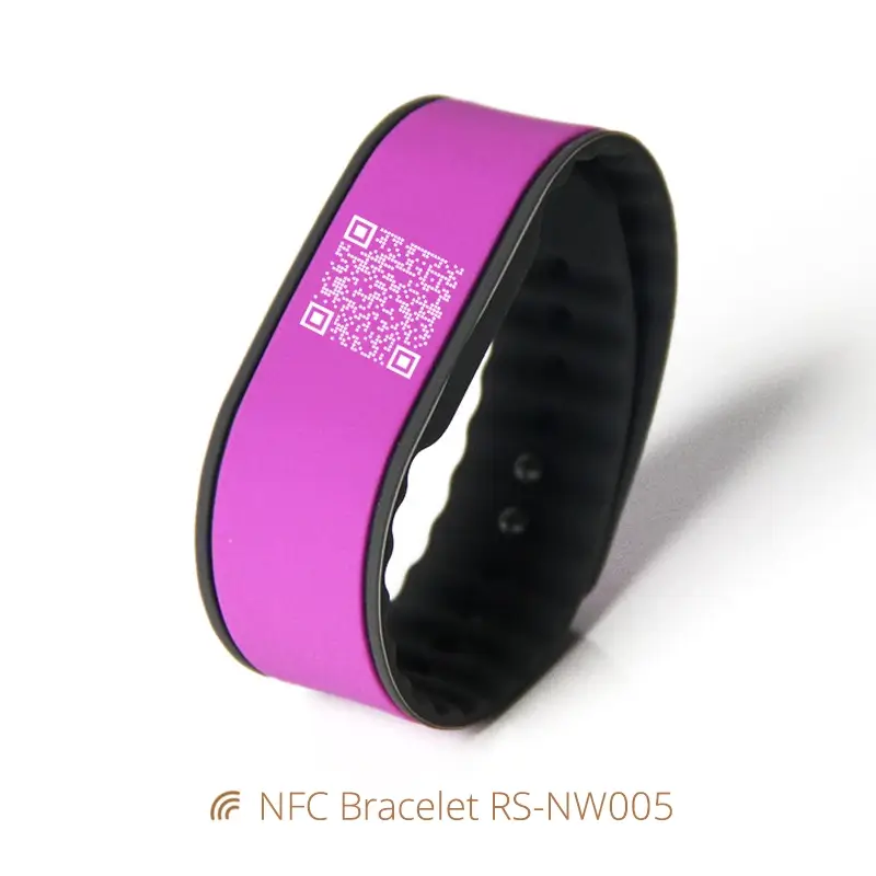 Smart Bracelet NFC QR Code Silicone Wristbands