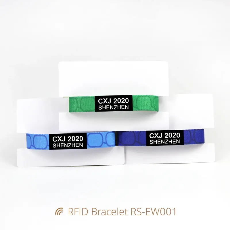 Custom RFID Elastic Wristband Digital NTAG213 Bracelets