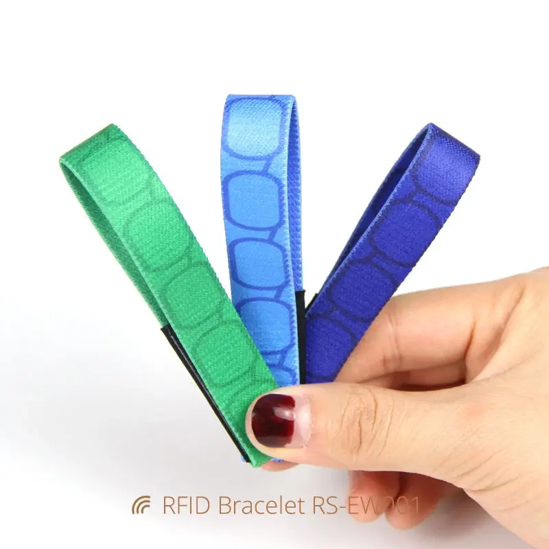 Custom RFID Elastic Wristband Digital NTAG213 Bracelets