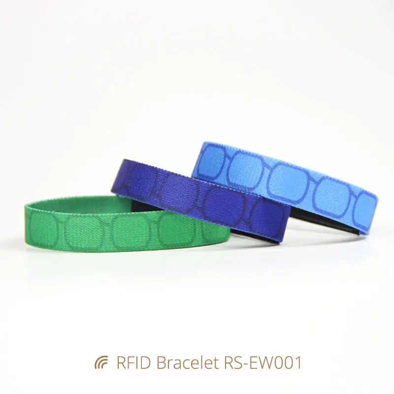 Custom RFID Elastic Wristband Digital NTAG213 Bracelets