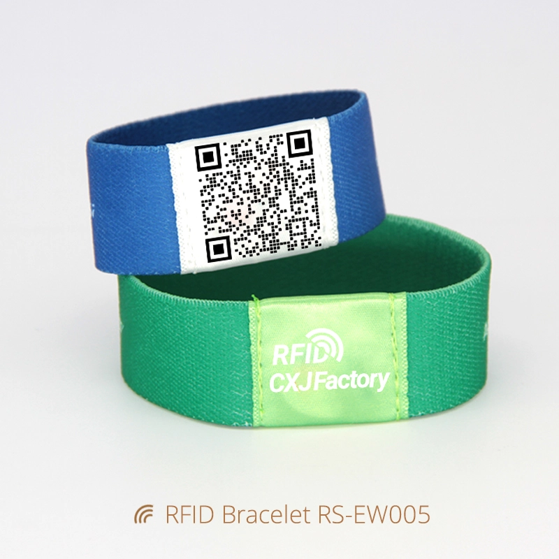 RFID Festival Wristbands Elastic Fabric Wristband Supplier