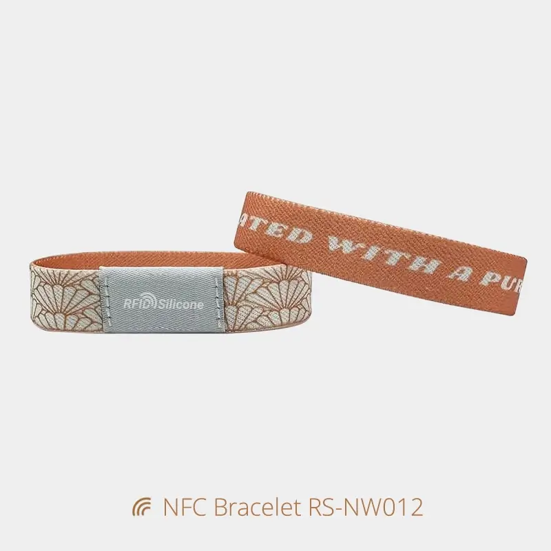 Elastic NFC Bible Bracelet Daily Bible Verse Woven Wristbands