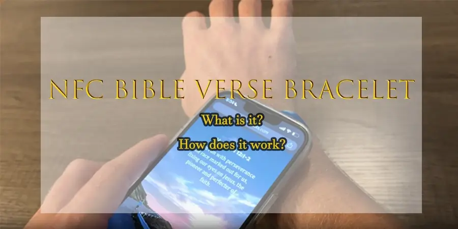 how does nfc bible verse bracelet work