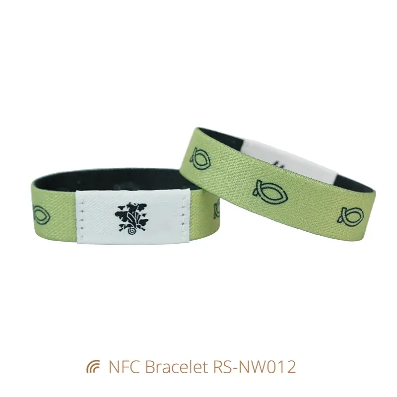 Elastic NFC Bible Bracelet Daily Bible Verse Woven Wristbands